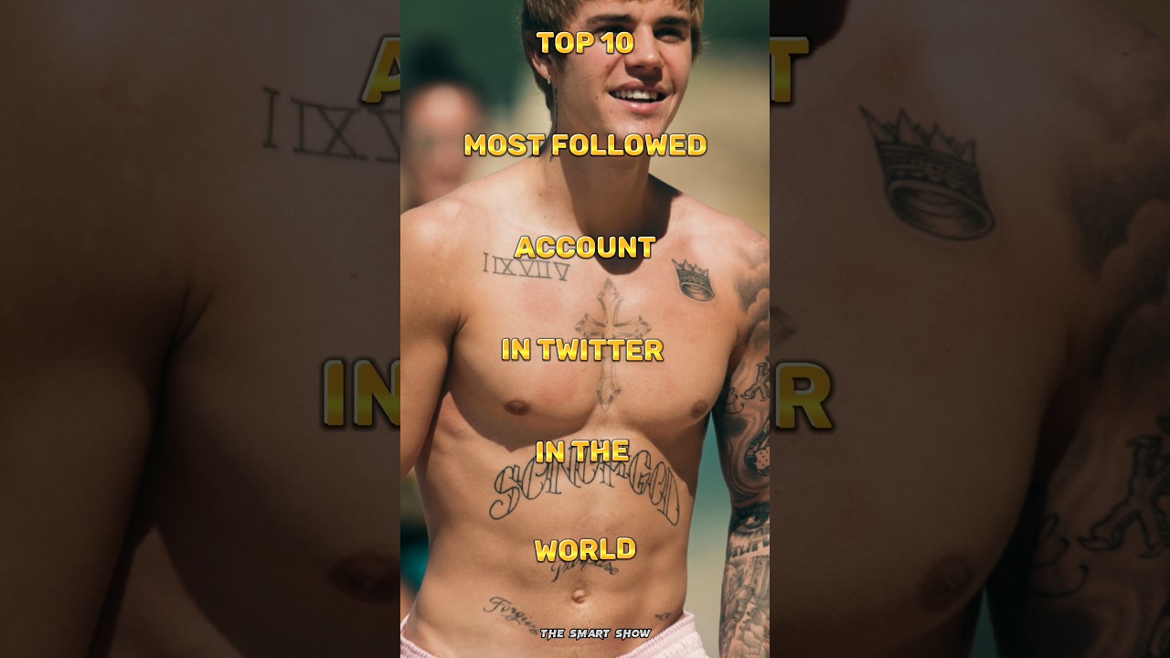 Top 10 most followed account in twitter in the world #twitter #top10 #shorts #short