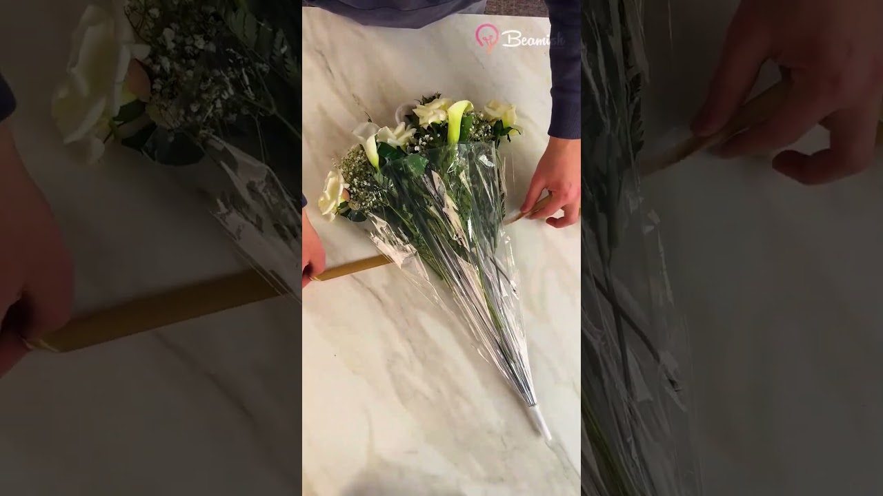 Unique umbrella bouquet design 🌂💐 