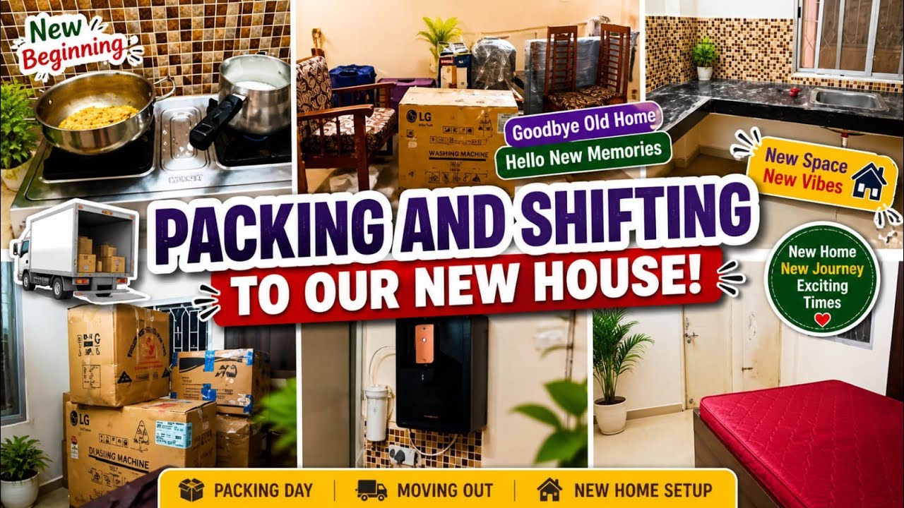Packing and shifting vlog | shifting to New home | shifting vlog -1