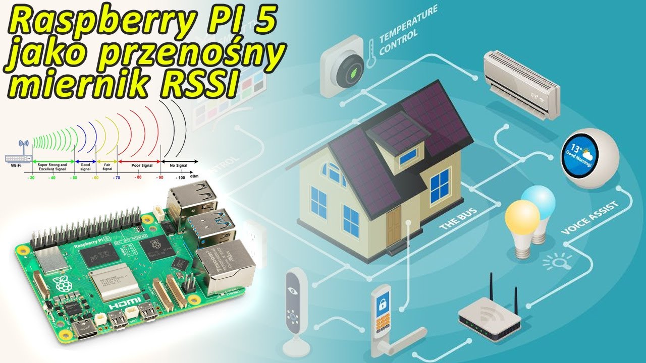 Raspberry PI 5 - przenośny miernik sygnału WiFi przydatne narzędzie przy budowie Smart Home IoT
