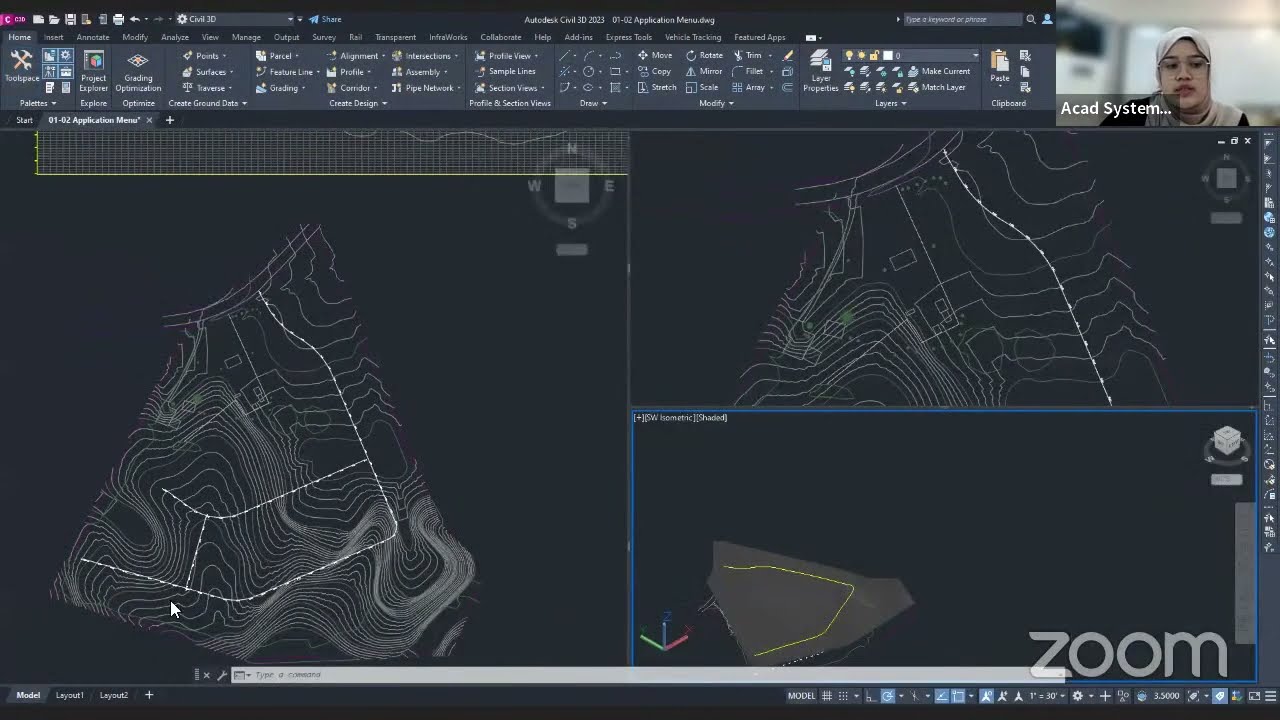 Интерфейс Autodesk Civil 3D — Урок 1 из 11