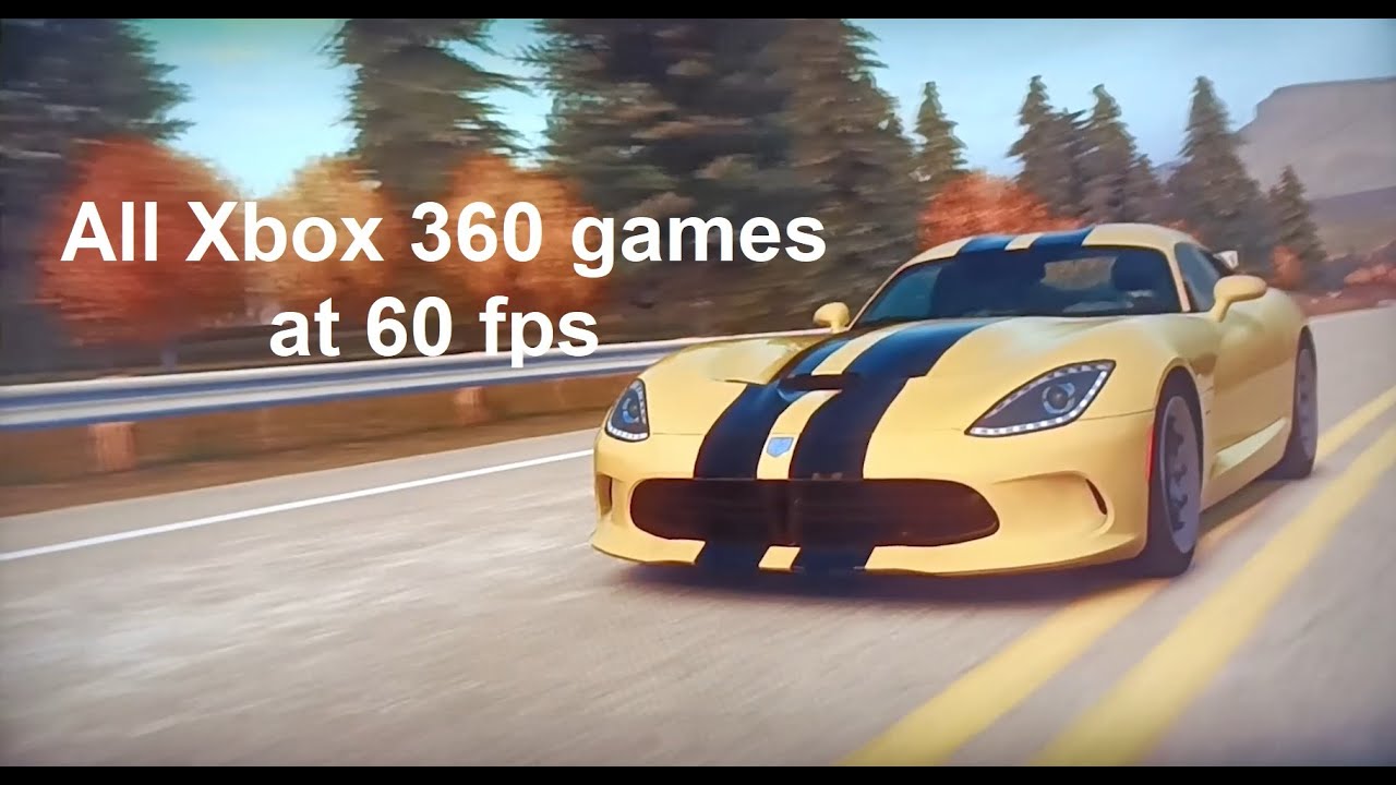 Play all Xbox 360 games at 60 fps (Sony Motionflow) FORZA HORIZON