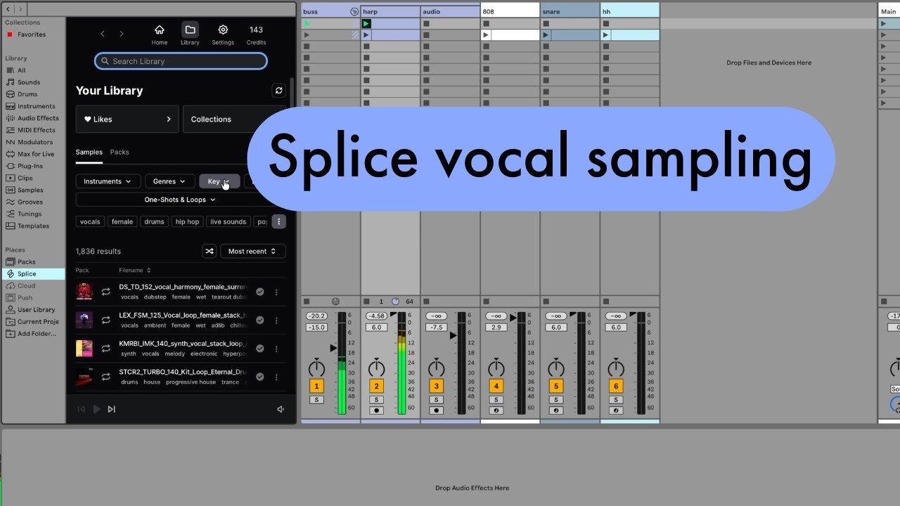 Ableton Live Tips: Splice vocal sampling