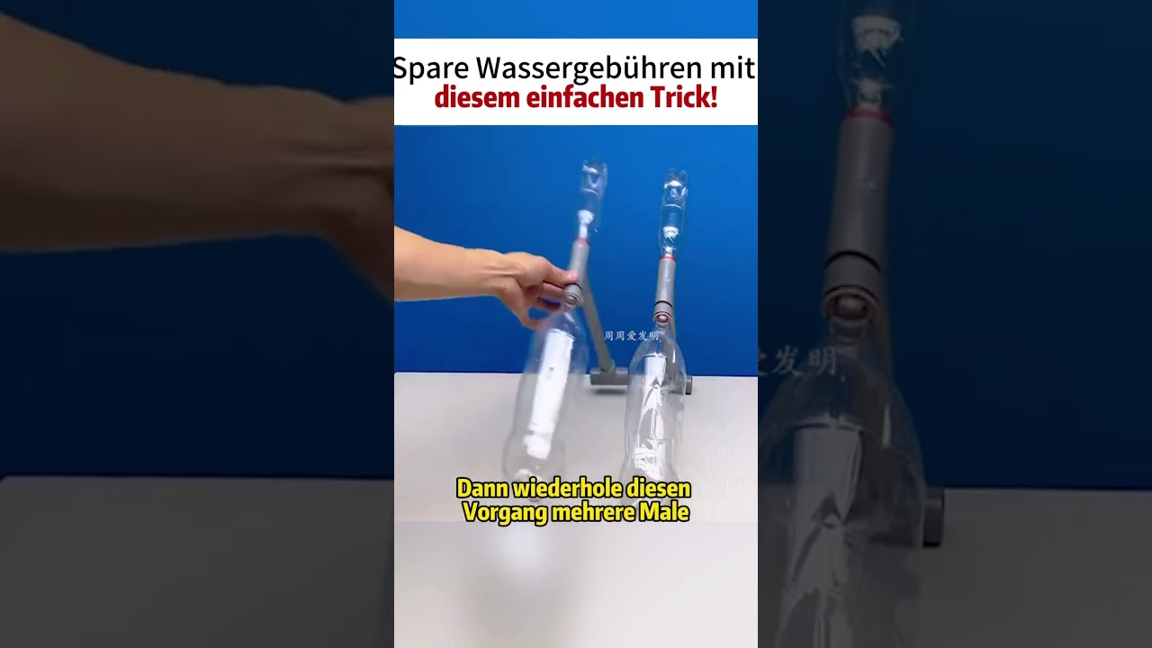 Spare Wassergeb&uuml;hren mit diesem einfachen Trick!  #Wassersparen #Haushaltstipps #Umweltfreundlich