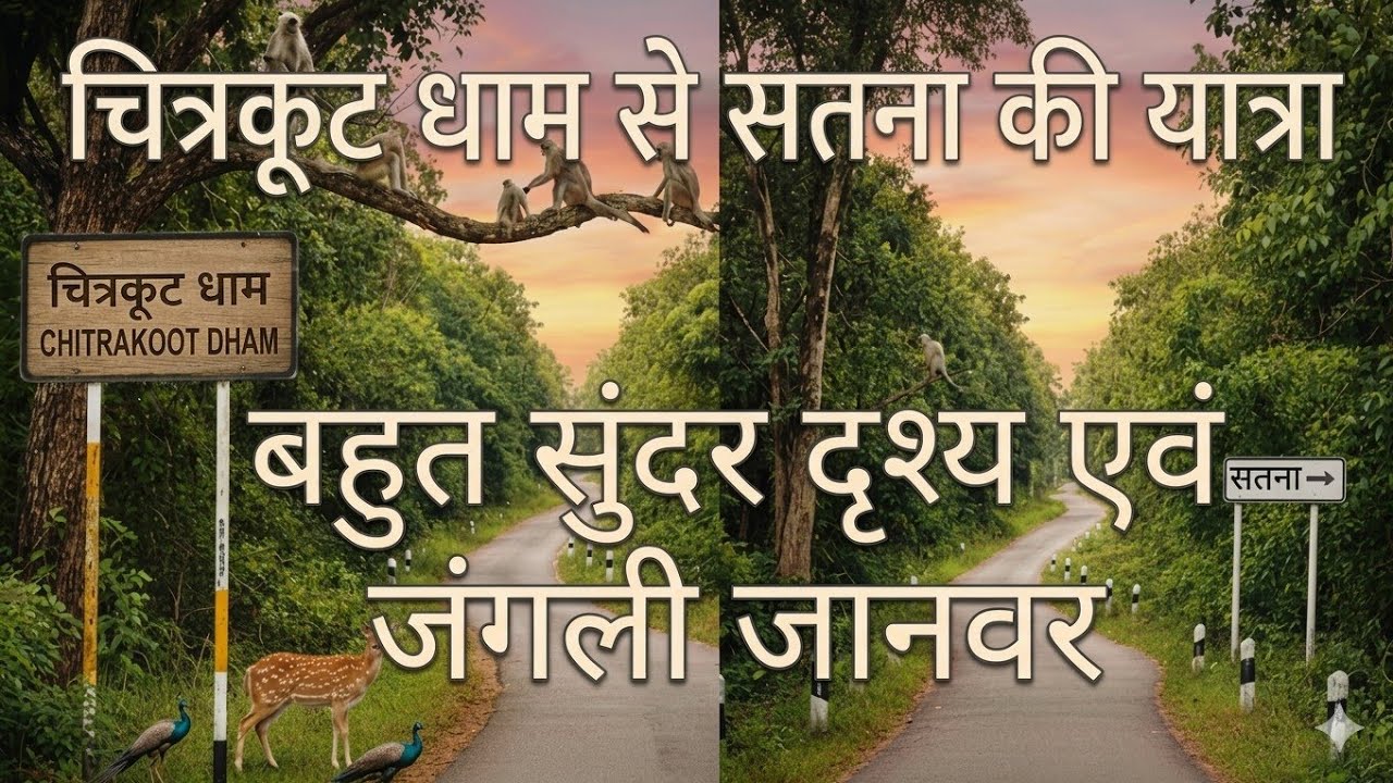 चित्रकूट धाम से सतना तक का रोमांचक सफर! 🌲 | जंगल, जानवर और खूबसूरत सड़कें | Road Trip Vlog