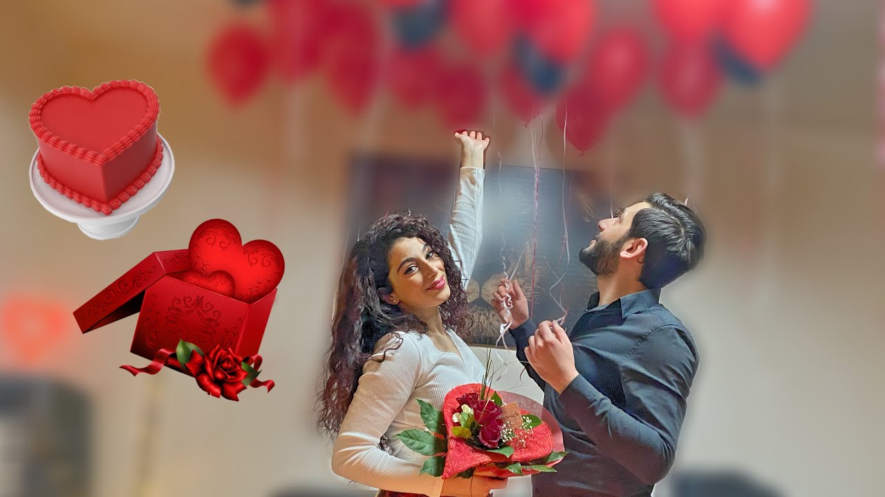 فاجأت زوجي بعيد الحب 😍 (فاجأني بمقلب 😳) |مؤثر جدا