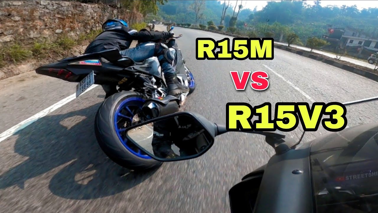 R15M vs R15v3 PURE ADRENALINE || going to crash while chasing fastest r15m
