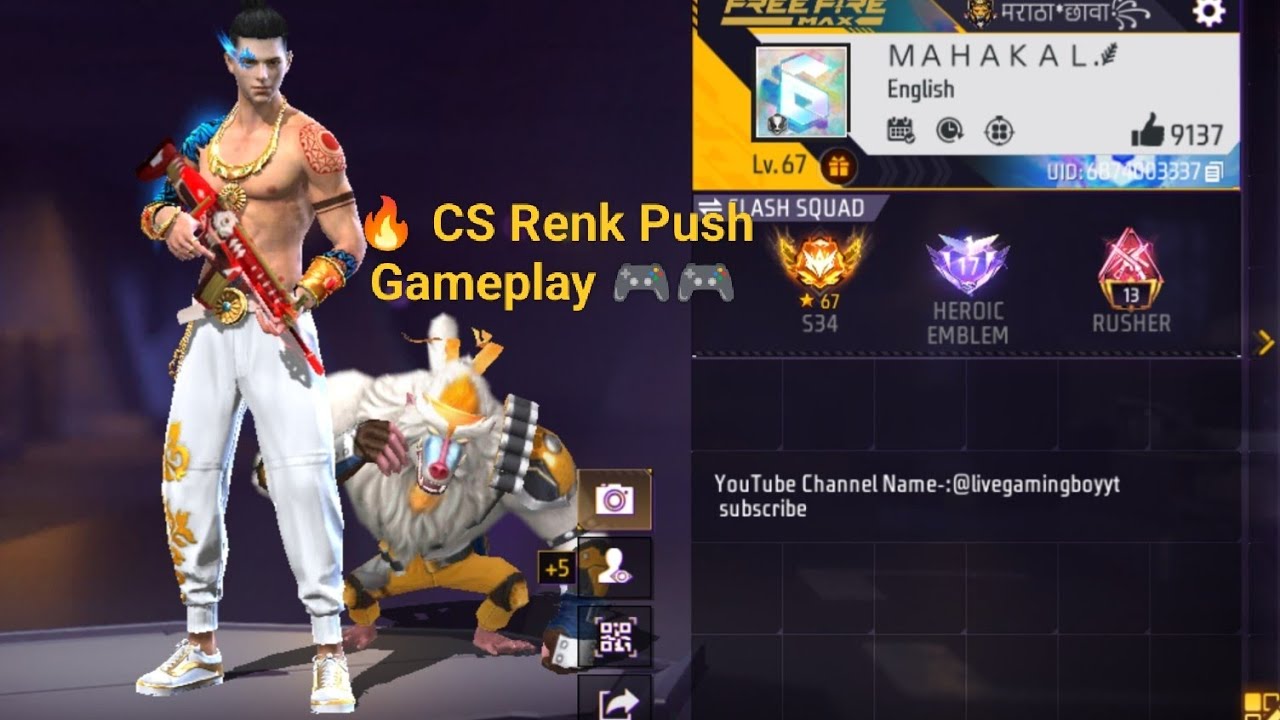 🔴 Free Fire CS Rank Push Gameplay🎮#freefire#livestrame#shorts2026#livegaming