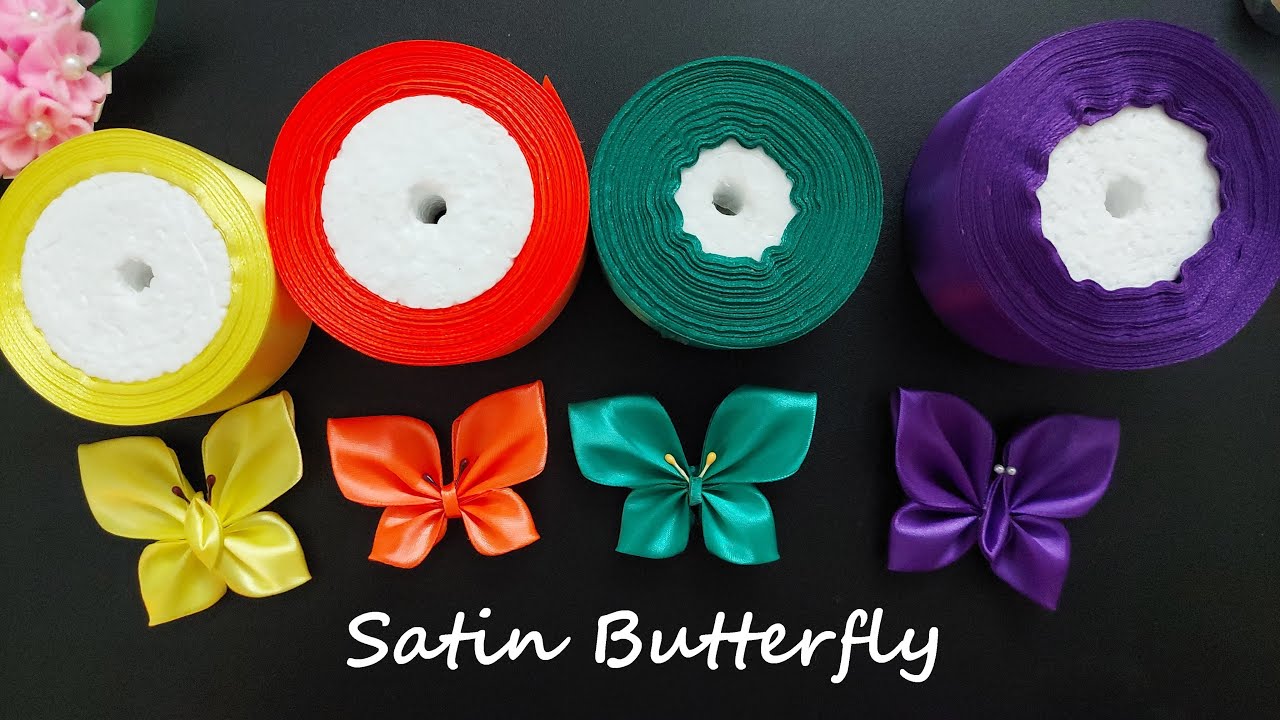 DIY Satin Butterfly |DIY Butterfly |Satin Ribbon Craft |Ribbon Butterfly |Satin Butterfly |Butterfly