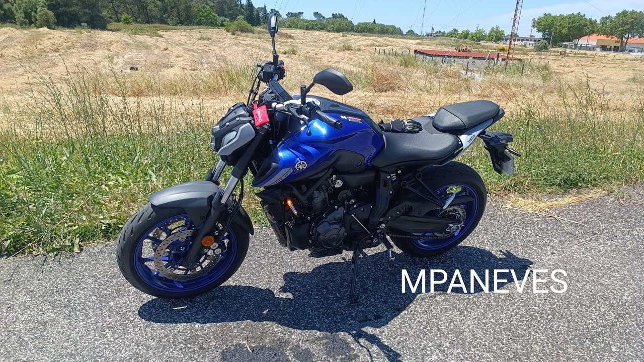 Apresentação e teste da Yamaha mt07(2021)