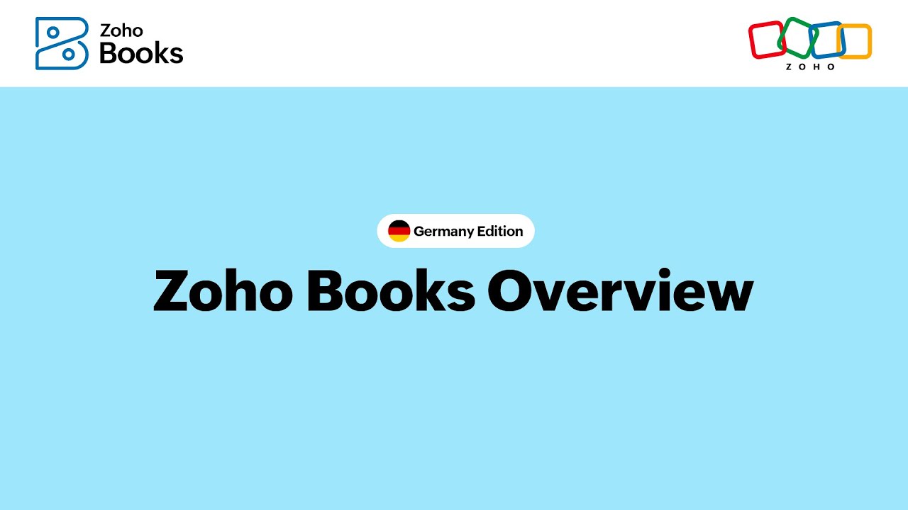 Zoho Books Overview | Signing Up & Getting Started | Germany Edition