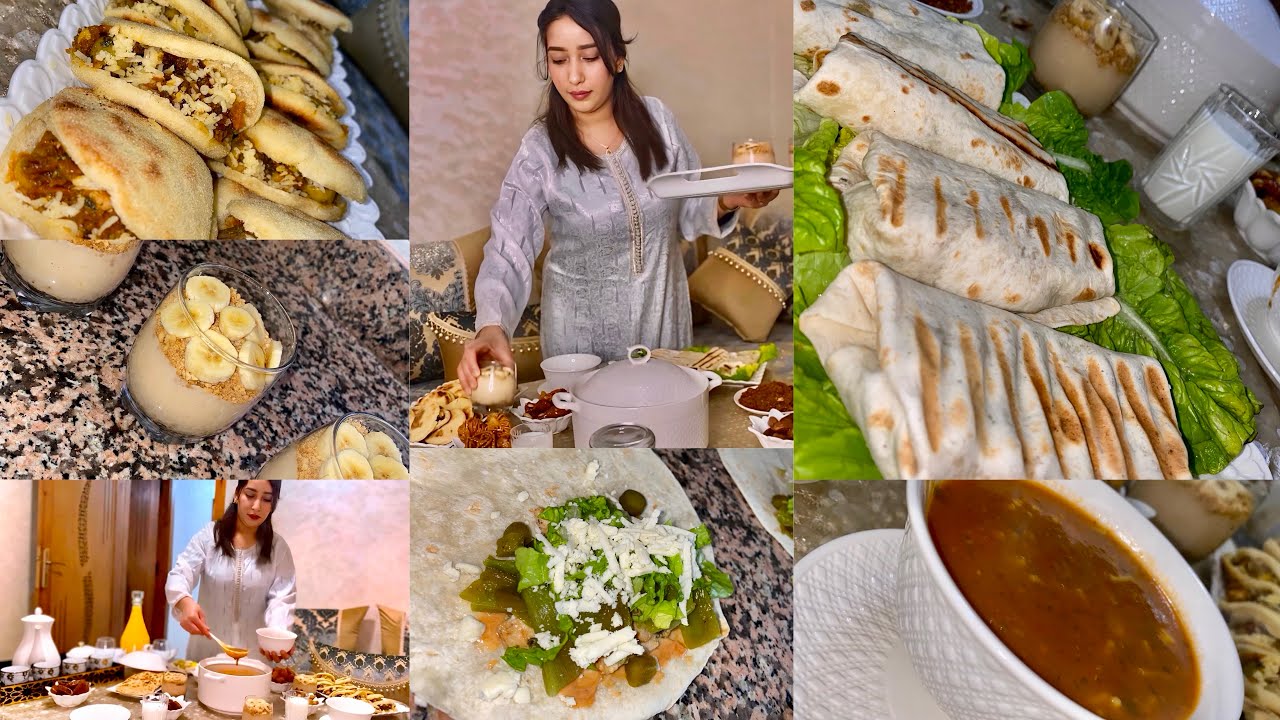روتين اول يوم في رمضان🌙شهيوات ساهلين😍تحلية ساهلة👌🏻حريرة على طريقتي
