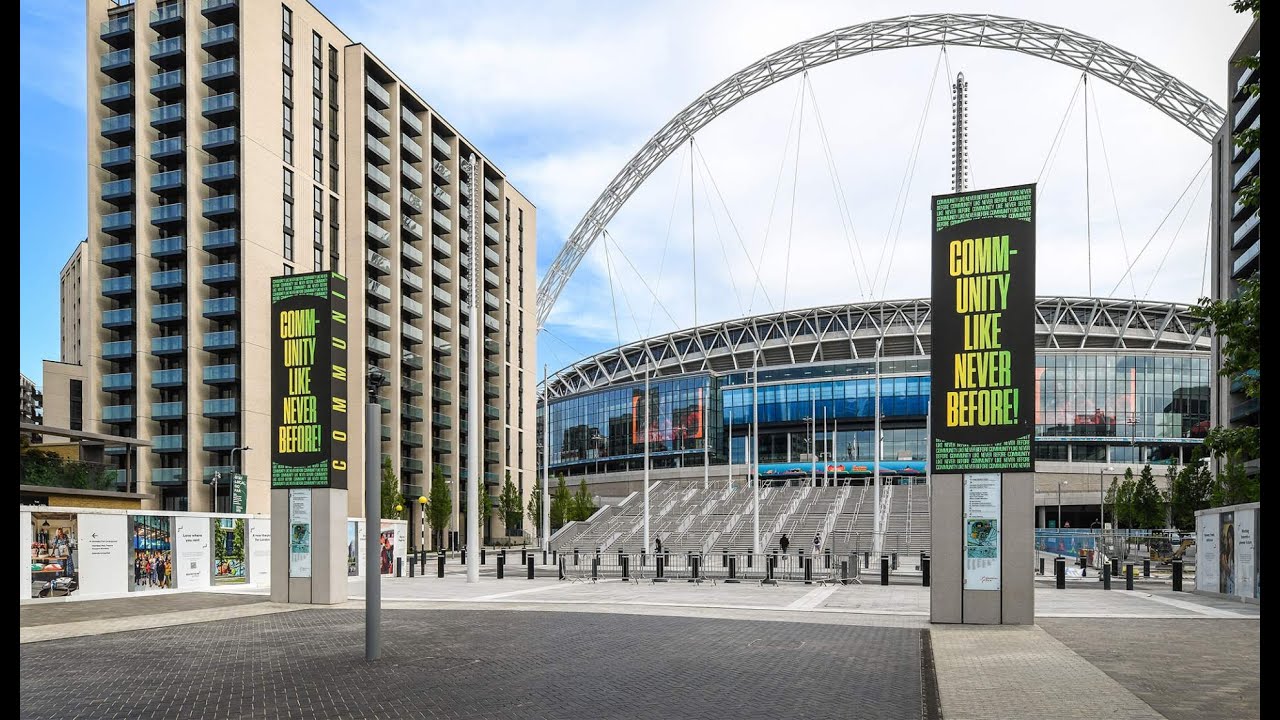Wembley Park Digital Signage with embed signage