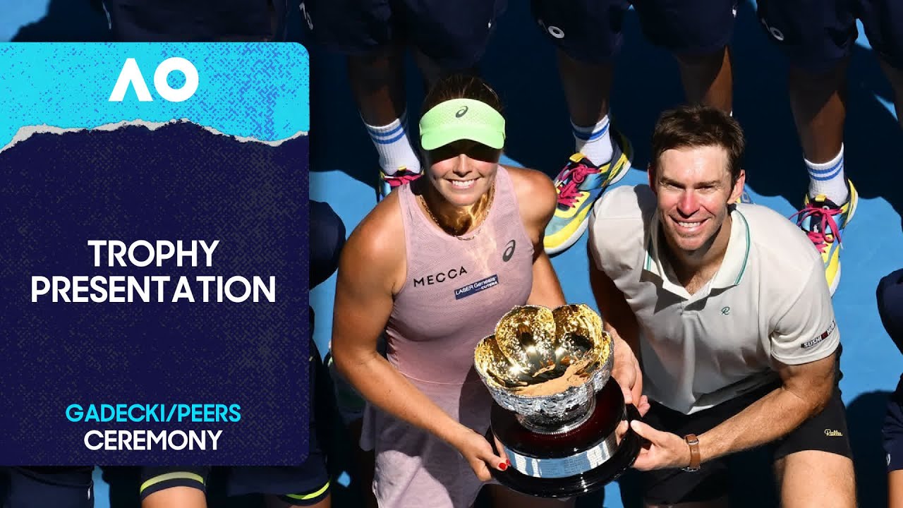 Mixed Doubles Trophy Ceremony | Gadecki/Peers v Guidard/Mladenovic | Australian Open 2026 Final
