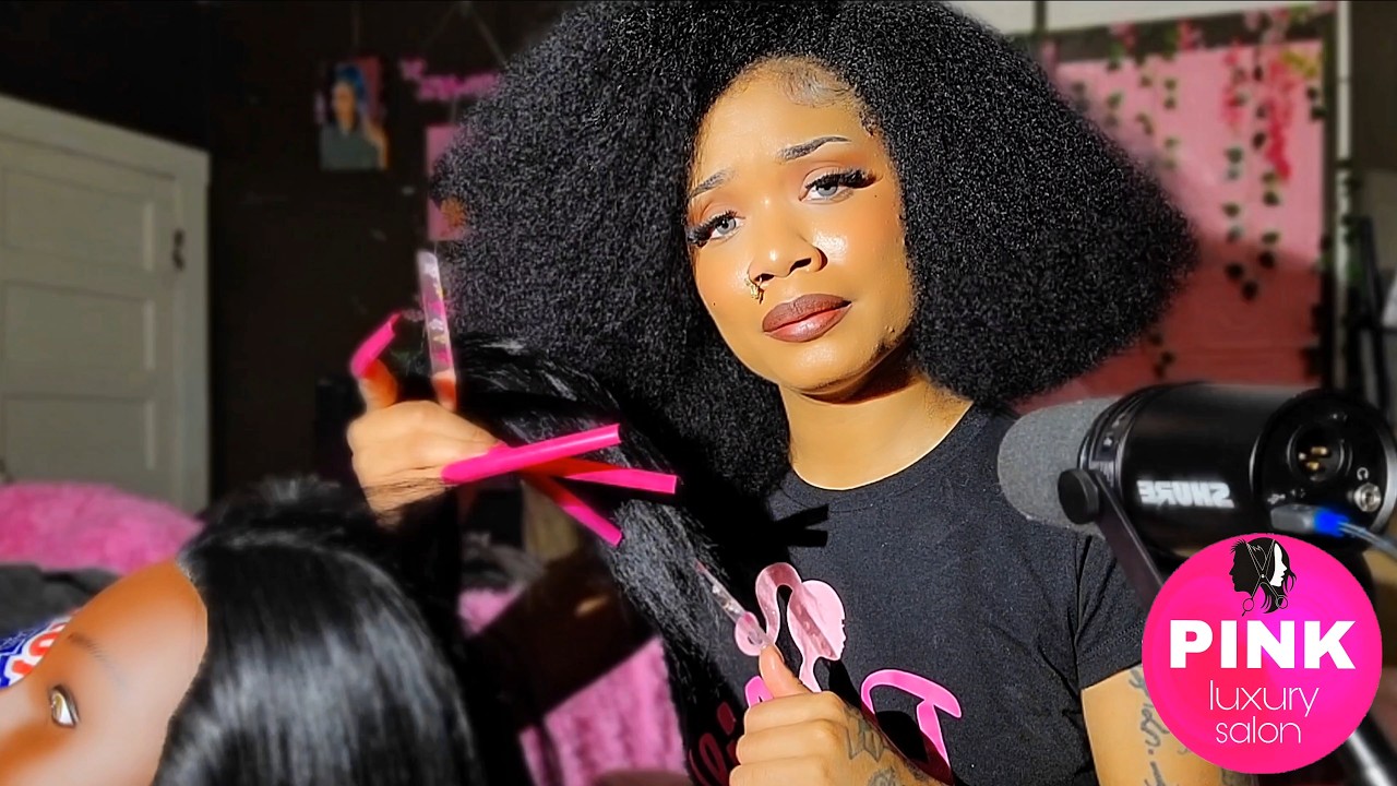 ASMR ~ MESSY Hairstylist With EXTREMELY Long Nails Does Your Hair & Spills The Tea 🍵