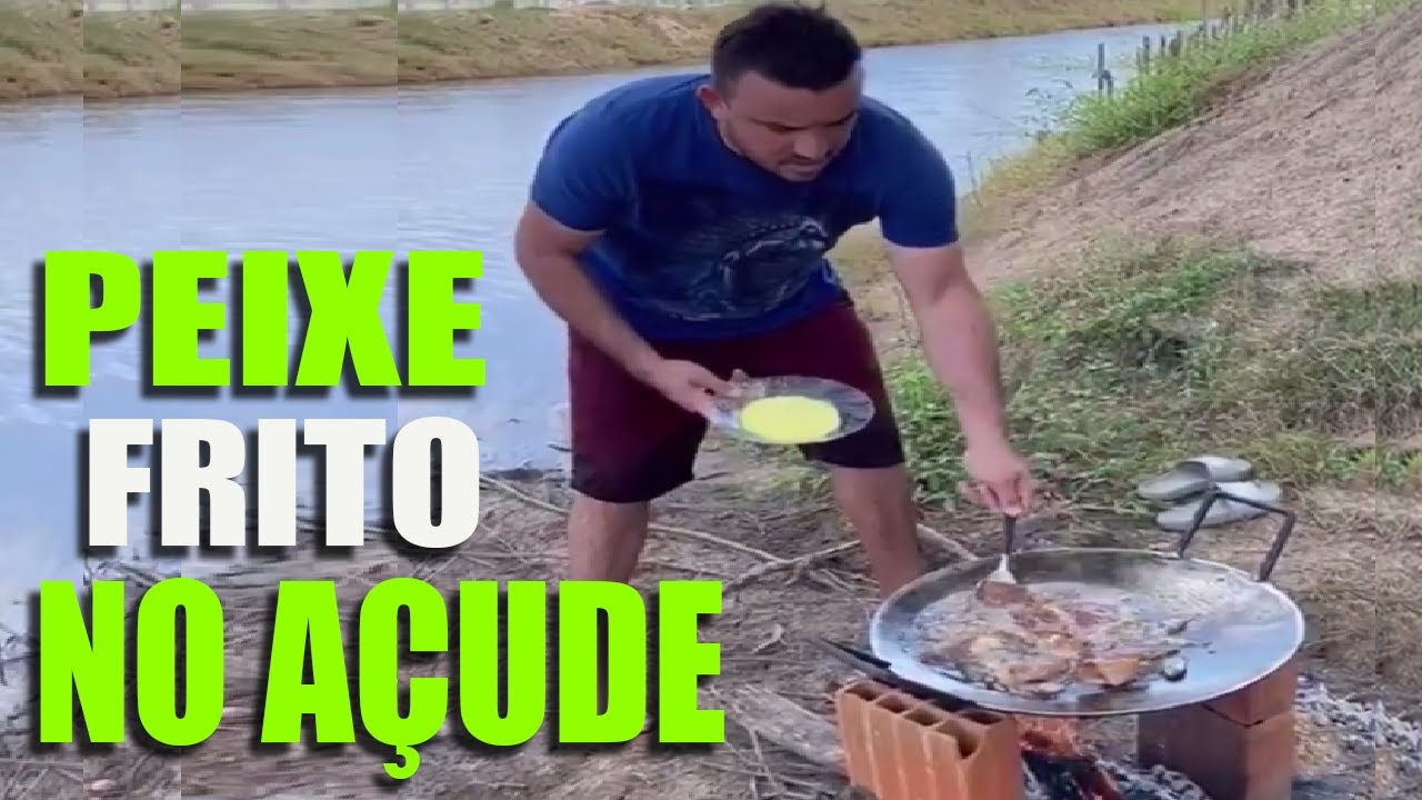 Junior Vianna Comendo Peixe Na Beira Do Açude