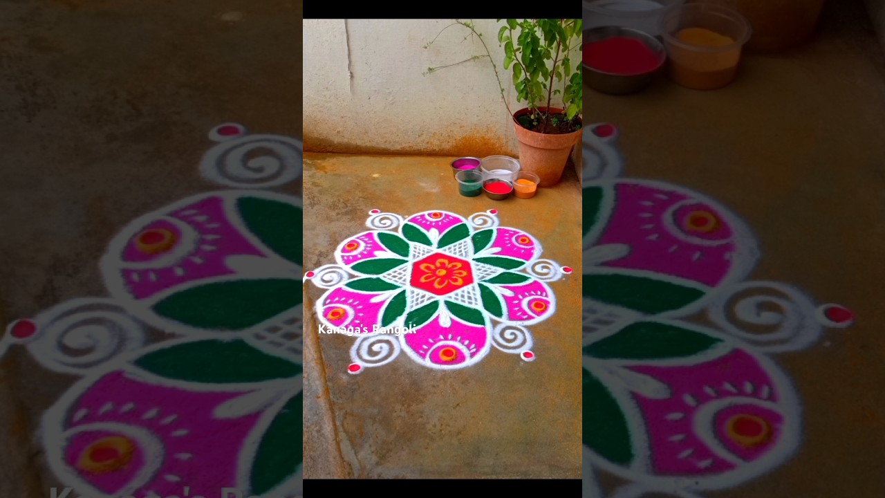 fridayrangoli #shorts #shortsfeed #friday #fridayrangoli #friday rangoli #trending #kanagasrangoli