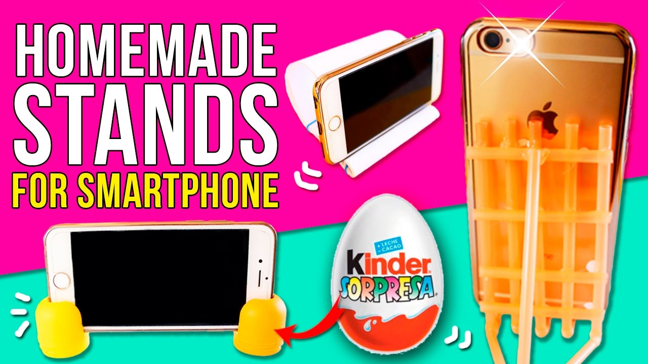 10 DIY STANDS for SMARTPHONE 📱* 10 HOMEMADE STANDS for SMARTPHONE