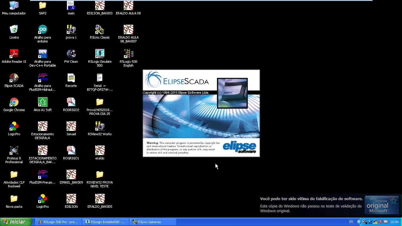Elipse Scada Parte03 - Erro de Comunicação das Tag com CLP Virtual