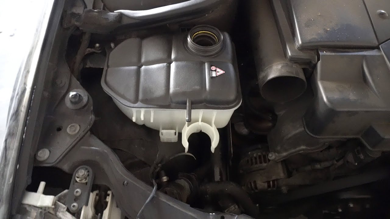 Mercedes Benz Coolant Expansion Tank Replacement - M112 W203