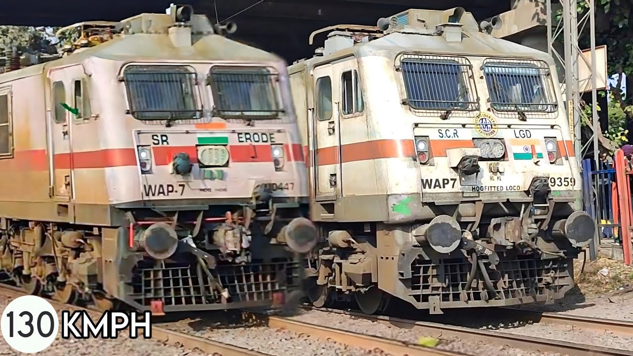 Dangerous High Speeds Train Crossed Faridabad New Town by Garib Rath+Rajdhani Exp+Goa Exp+Gondwana