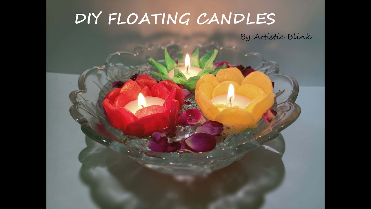How to make Floating Candles |How to make Tealight Floating Candles | Candle Making | Water Candles