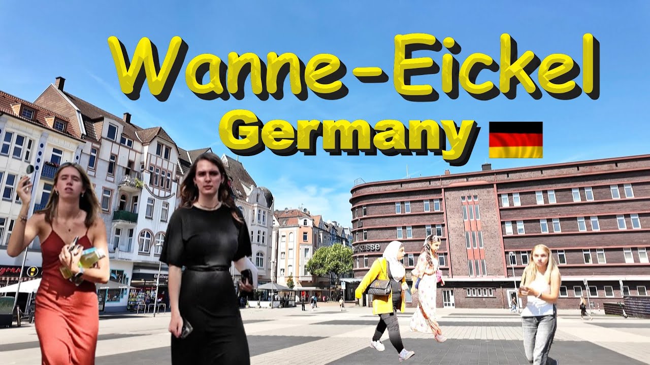 Wanne-Eickel 🇩🇪 Germany Central Station City Walk 4K 🏃‍♂️👍