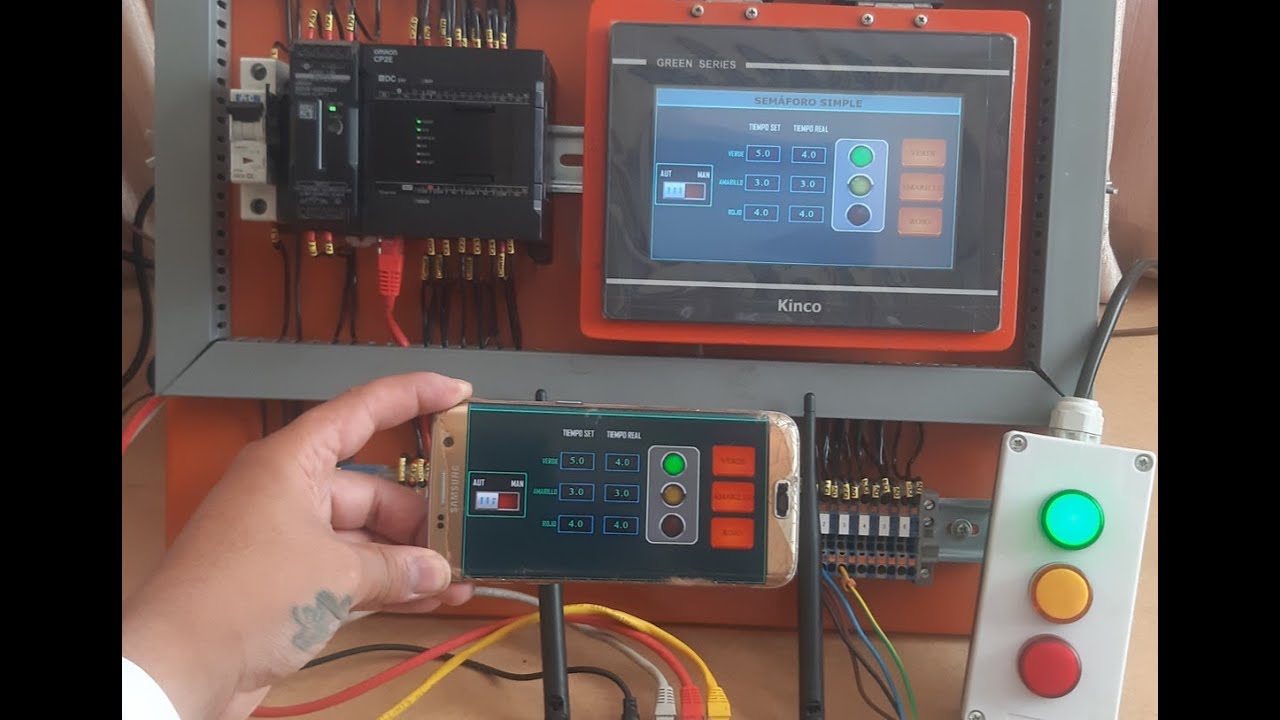 CONTROLAR HMI KINCO DESDE CELULAR CON VNC VIEWER