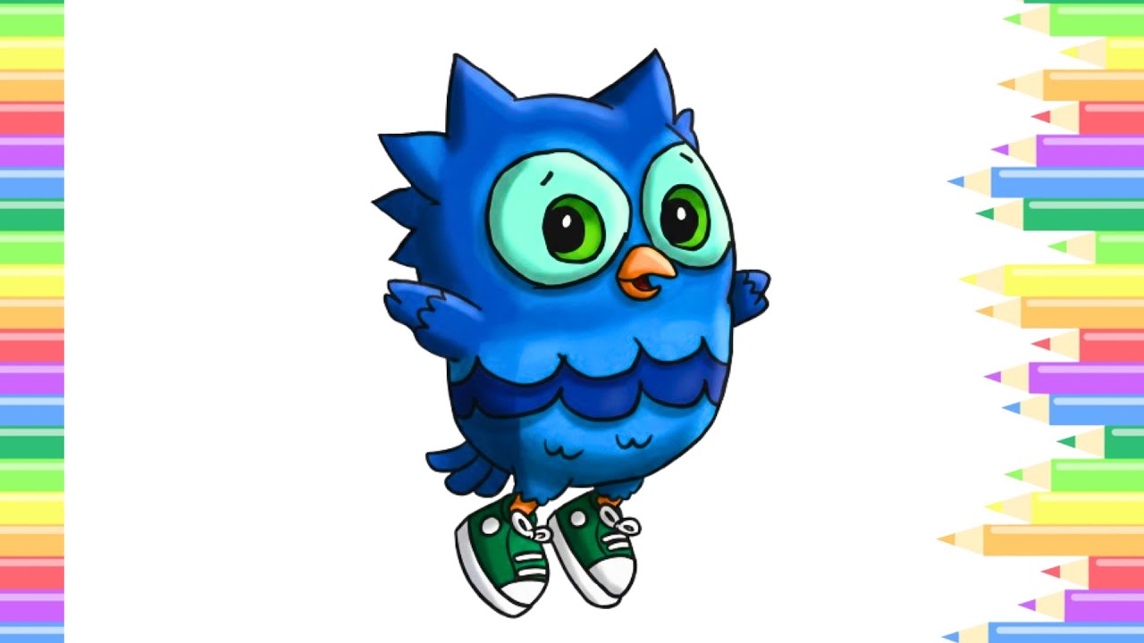Desenhando e Colorindo o Owl, Amigo do Daniel Tigre 🎨✨ | Arte Kids