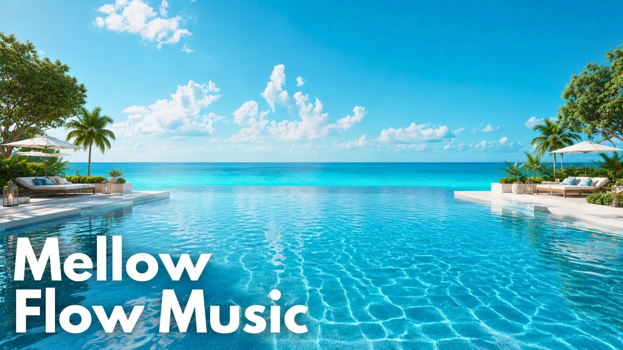 Summer Oceanfront Resort Lounge | Relaxing Chill House & Coastal Vibes | Mellow Flow Music