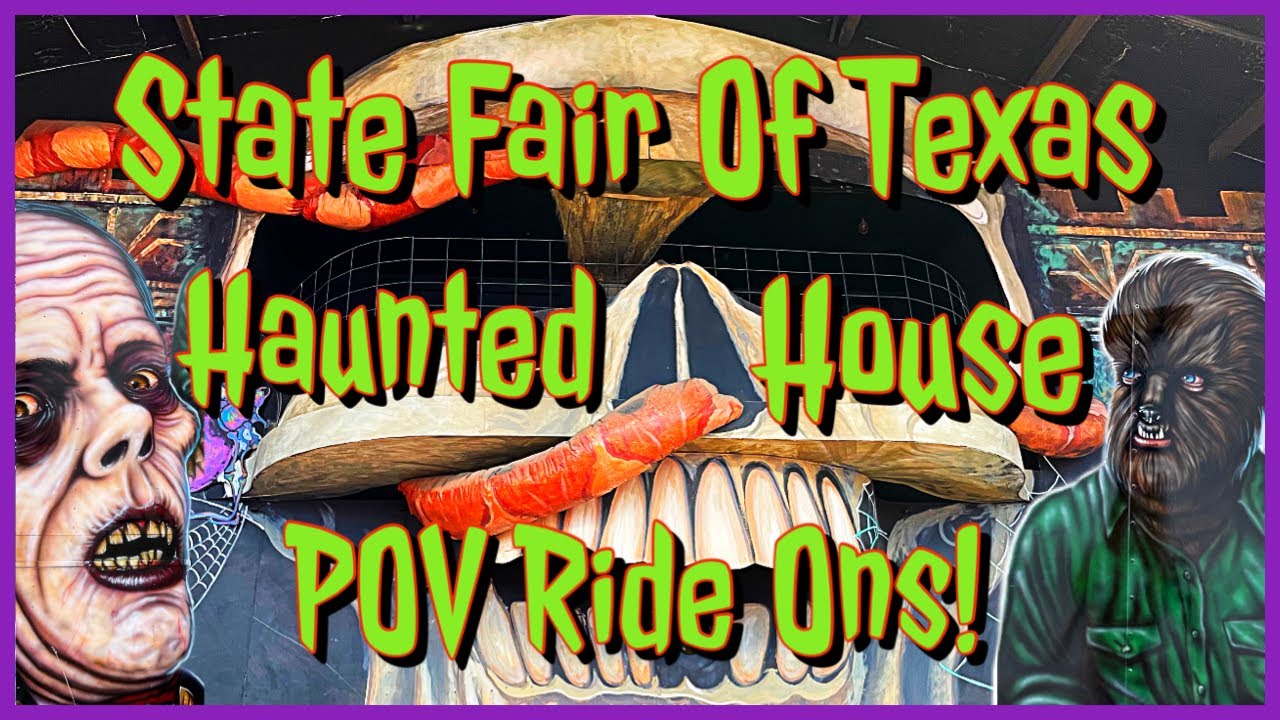 State Fair Of Texas Haunted Houses Full POV Ride On! Traveling Carnival Vintage Dark Ride