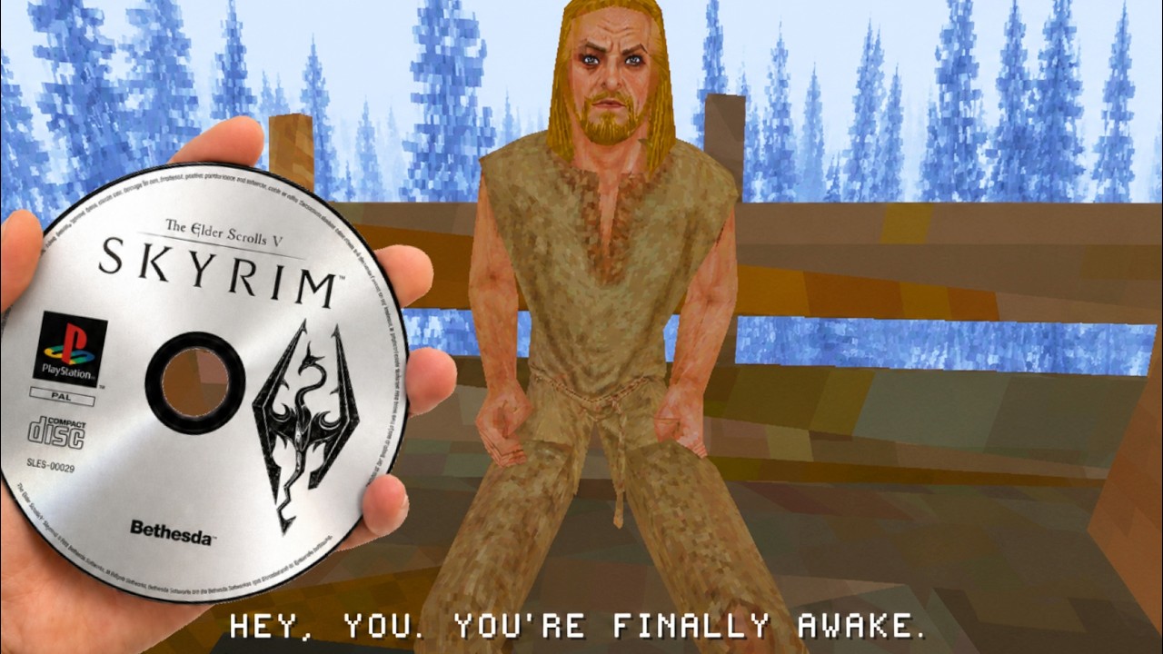 I Built Skyrim on a Real PS1