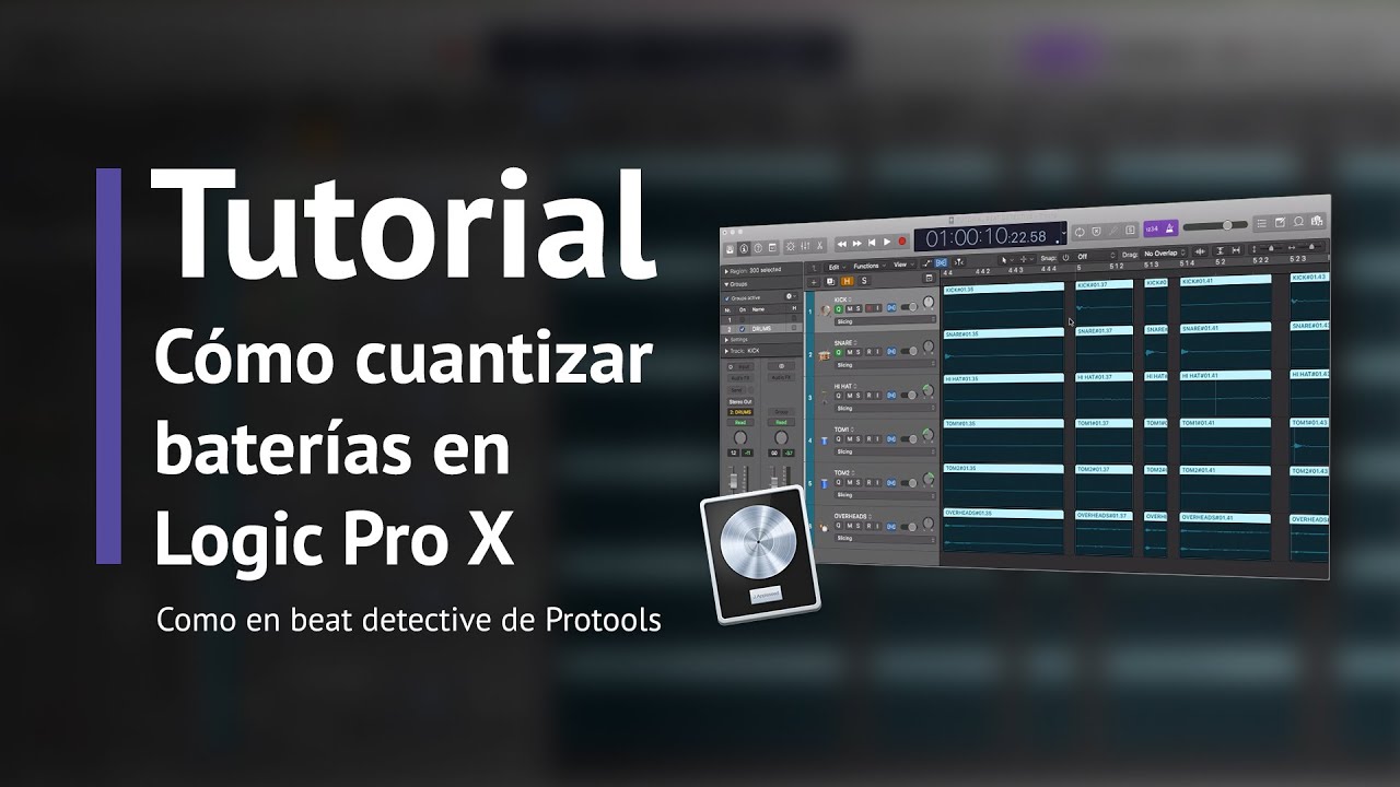 ¡Tutorial! Como editar o cuantizar baterías en Logic pro X (Beat detective de Pro tools)
