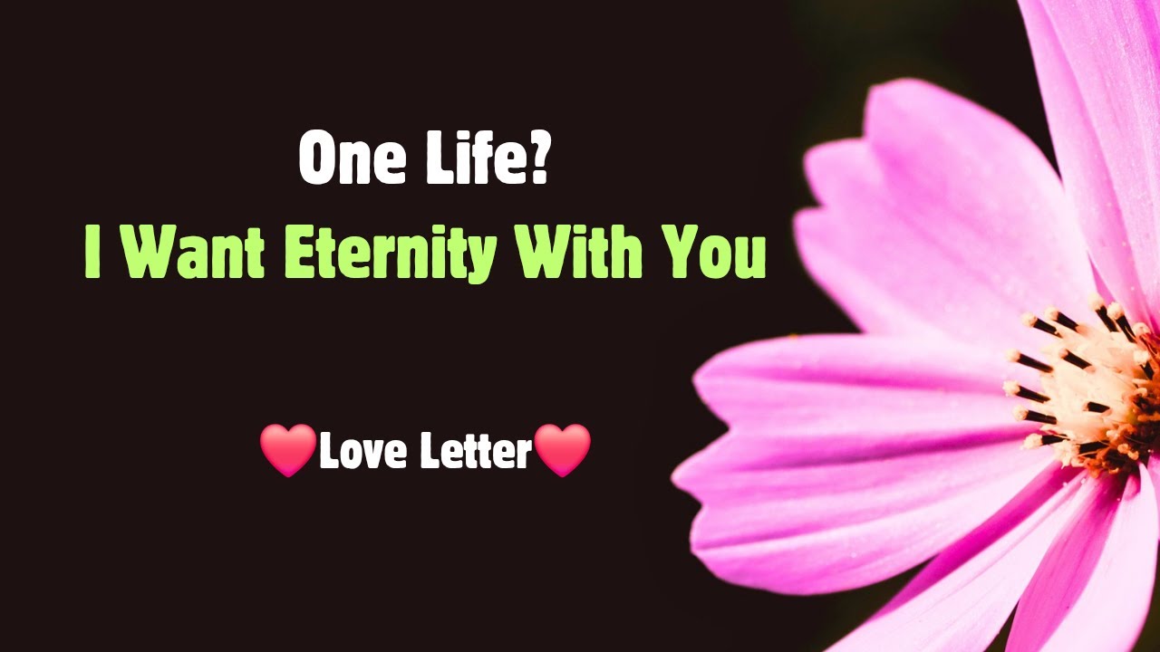 One Life? No… I Want Eternity With You 💜 One life can’t hold all this love