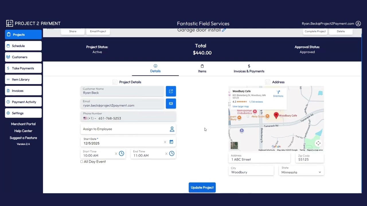 Project 2 Payment Software Demo | Get Paid Faster with Online Invoicing for Home Services