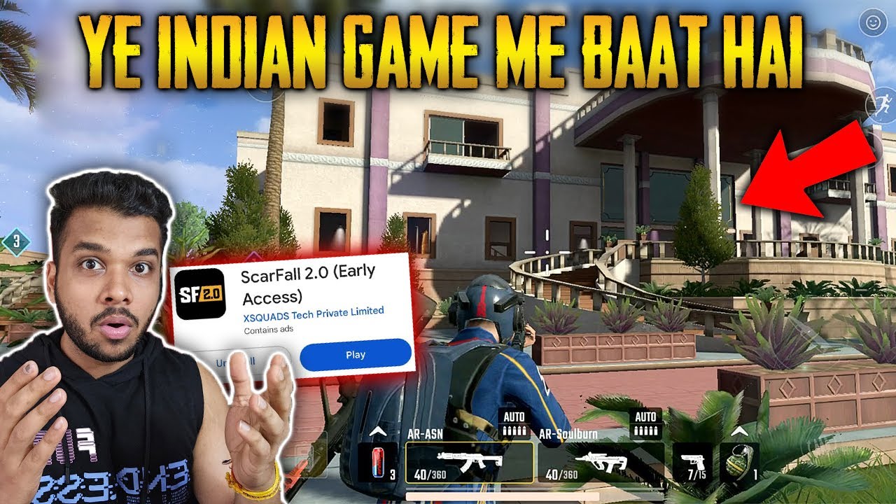 SCARFALL 2.0 INDIA KA REAL BATTLE ROYALE 💀| THE NEXT BGMI IS HERE - GRAPHICS BGMI SE BETTER HAI 🥵😲