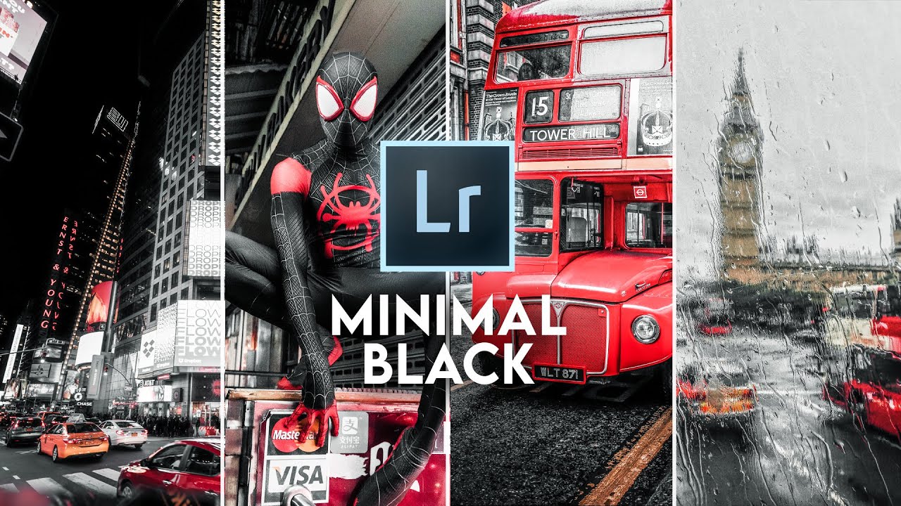 Minimal Black Tutorial || FREE LIGHTROOM PRESET [BLVCK PARIS]