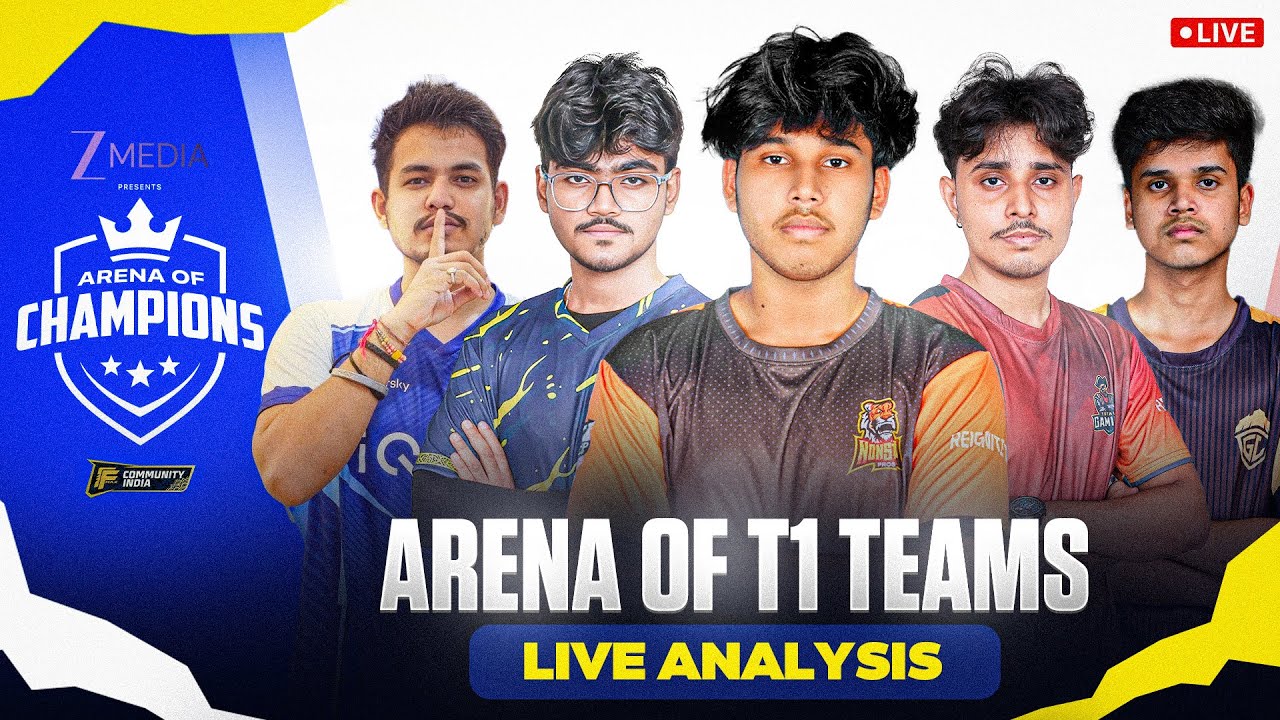 Tournament Analysis & Reactions🔴LIVE | Brackets Day 1 | Zee Media Arena of Champions #ffmesports
