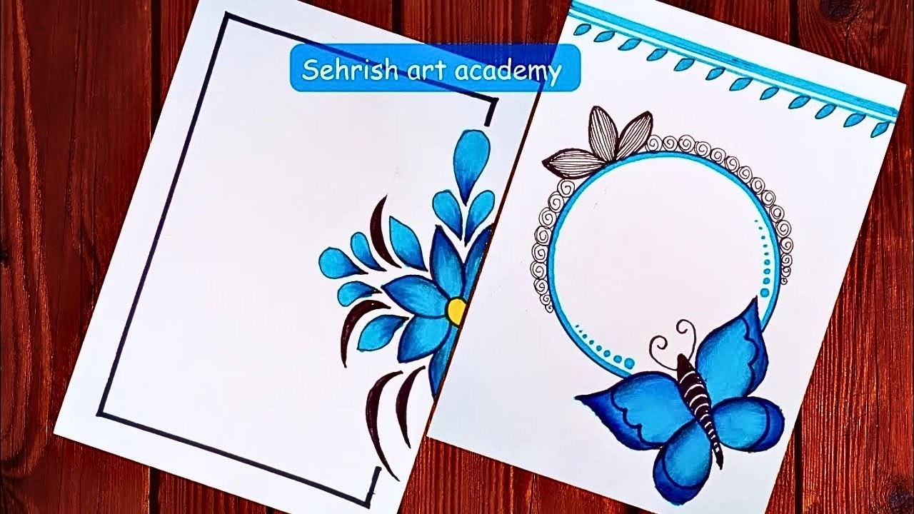 Simple border design for project work|Front page border design ideas|Assignment border design ideas