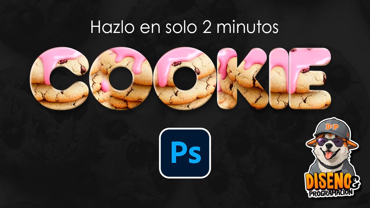 Cómo Crear un Efecto COOKIE en Texto con Photoshop