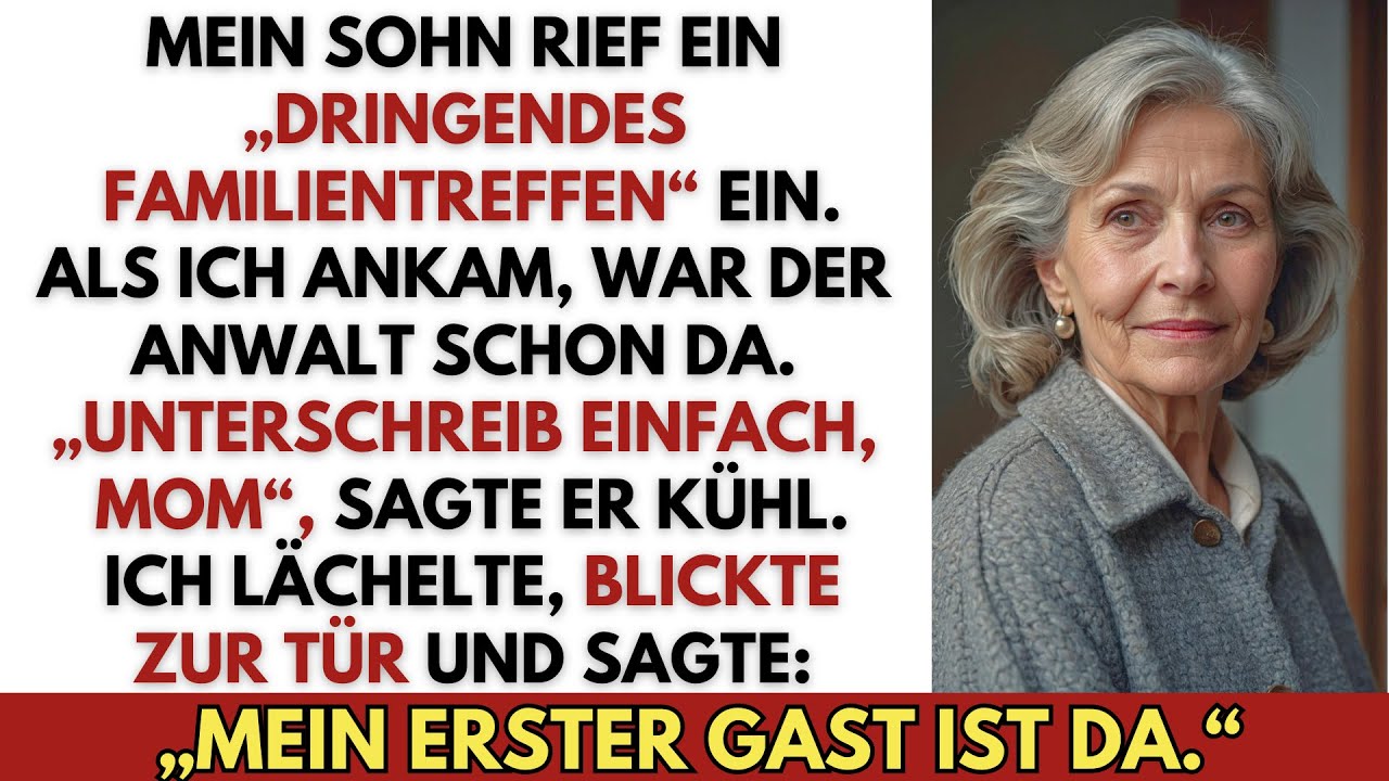 „Unterschreib einfach, Mom“, sagte mein Sohn – beim Familientreffen zeigte sich seine Falle.
