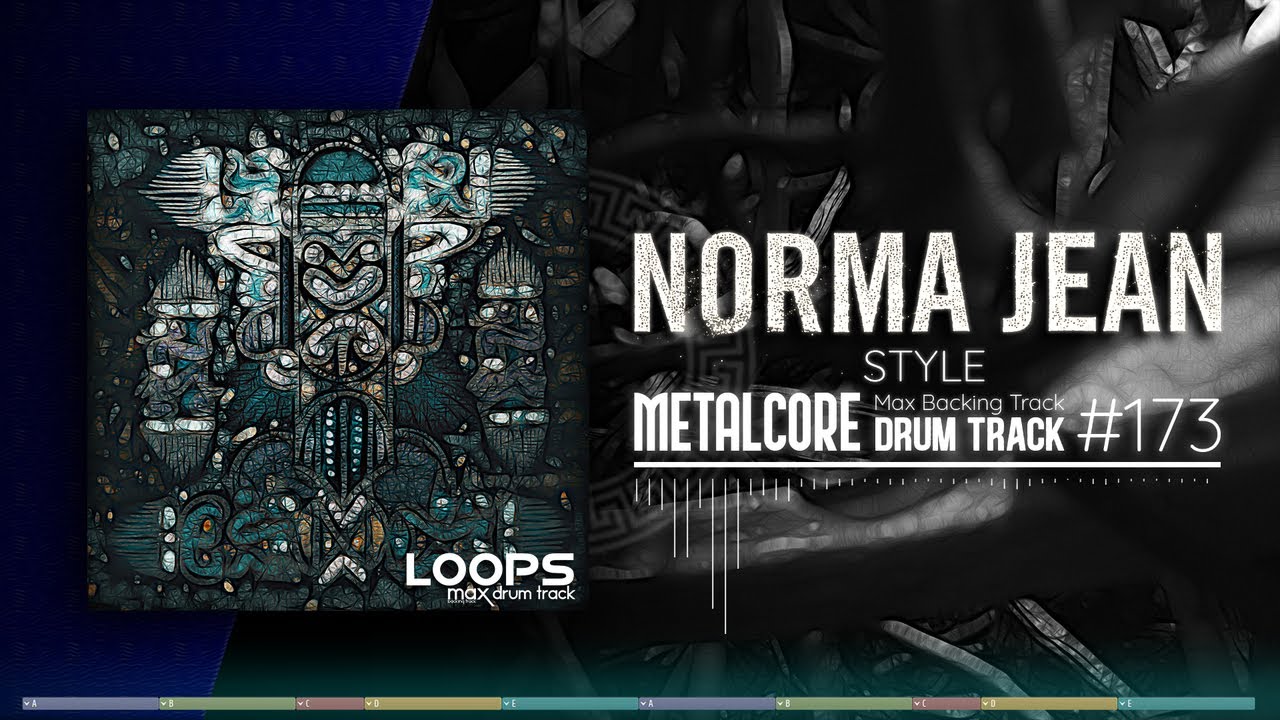 Metalcore Drum Track / Norma Jean Style / 200 bpm