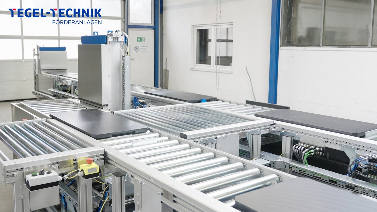 Kundenspezifische Förderanlage in Aktion | Automatisierte Fördertechnik von TEGEL-TECHNIK