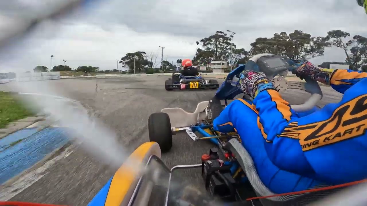 Practice laps at OGKRC