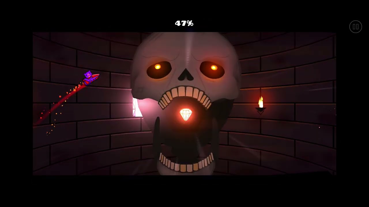 прохожу уровень SKEL  в игре Geometry Dash !￼