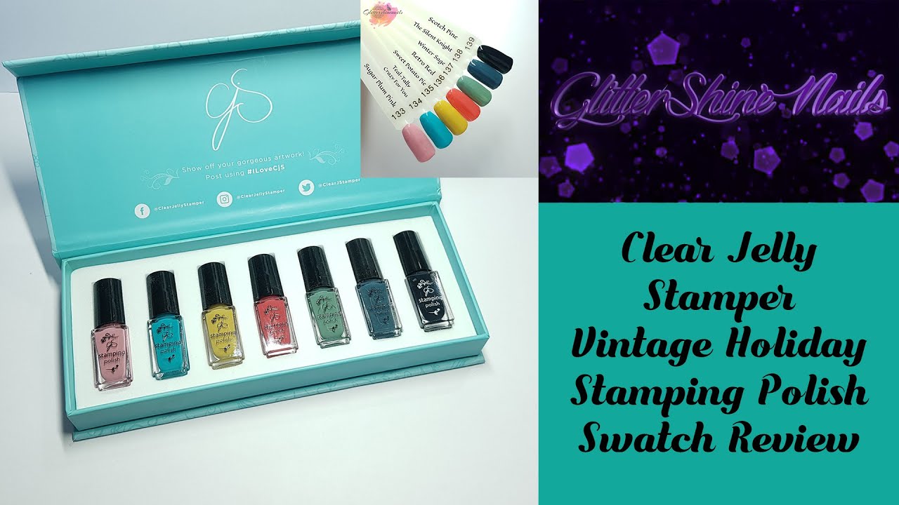 Clear Jelly Stamper Vintage Holiday Collection Swatch Review