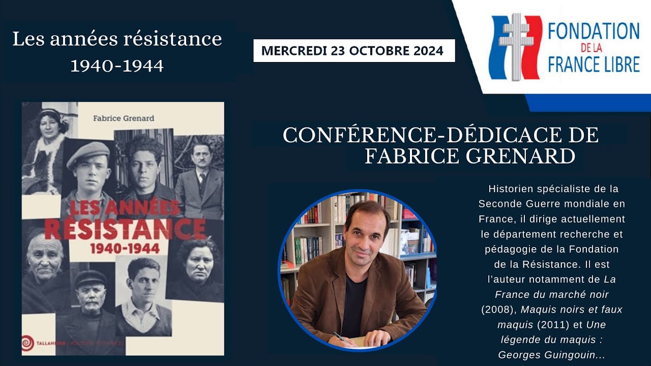 LES ANNÉES RÉSISTANCE 1940-1944 - Fabrice GRENARD