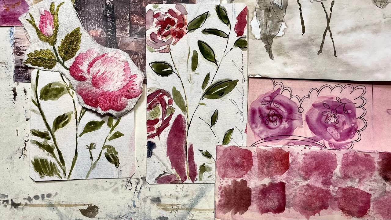Making decorations for my ”Painters Workbook” journal. Tutorial.
