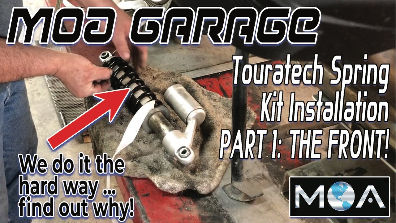 Touratech Progressive Spring Kit Install on 2015 BMW R 1200 GS Part 1: The Front!