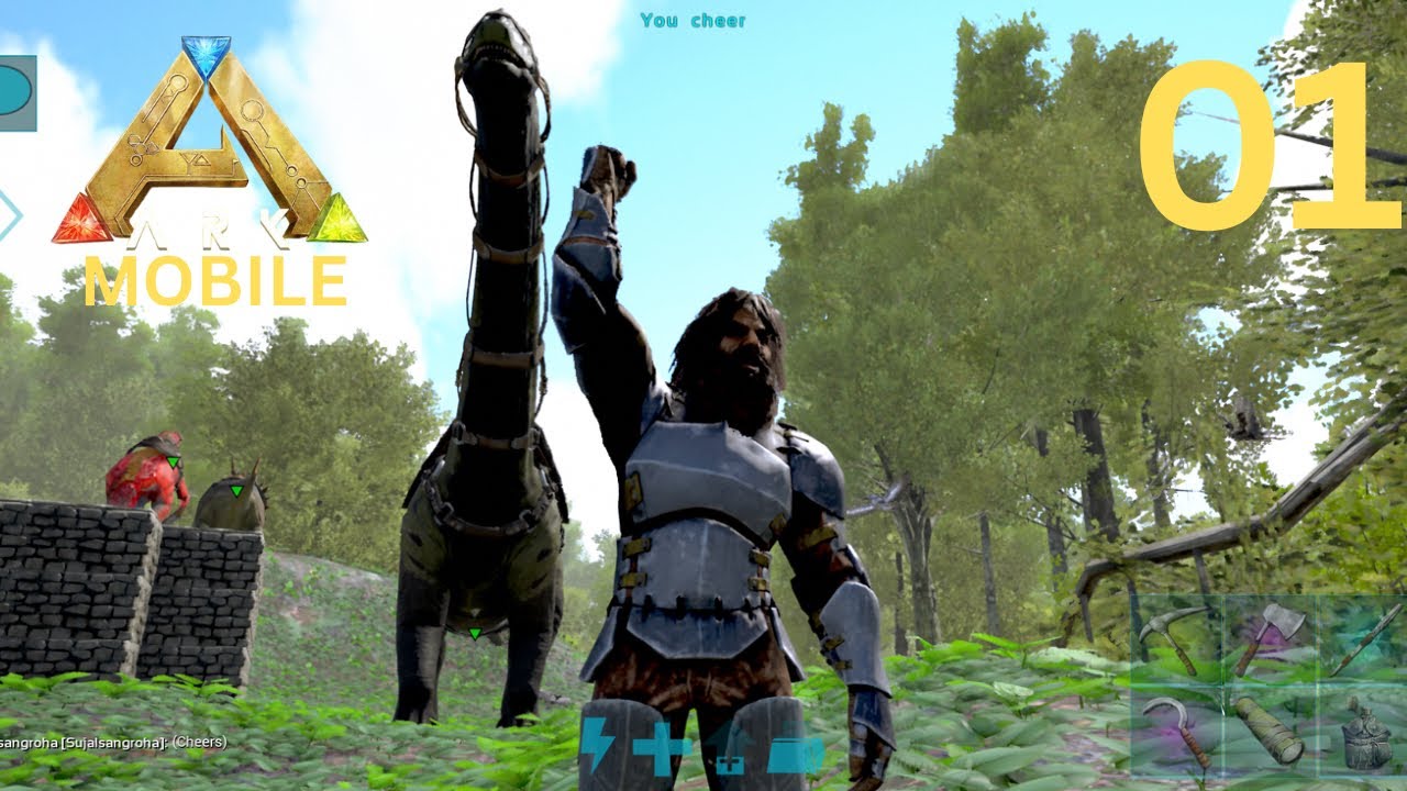 New journey begins!!!!!!!! The Island Episode 01 | Ark Ultimate Mobile Edition